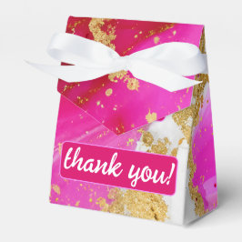 Ethereal Elegance: Heiß rosa geode Inspiriert Hoch Geschenkschachtel