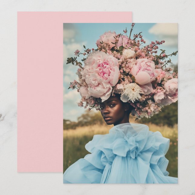 Ethereal Elegance im Blut Einladung (Vorne/Hinten)