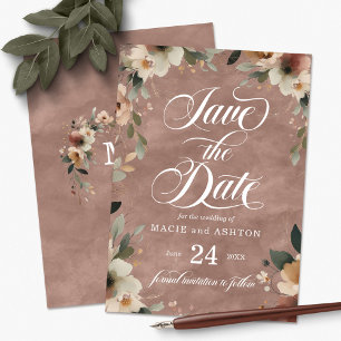 Ethereal Elegance Rosewood Save The Date