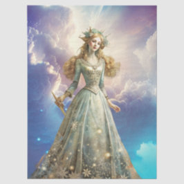 Ethereal Enchanted Heavenly Princess Decoupage Seidenpapier