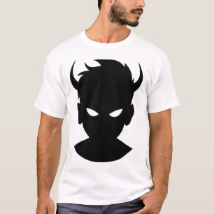 Ethereal-Enigma: Demon Boy Illustration T-Shirt
