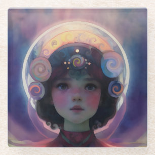 Ethereal Fantasy Celestial Kindergarten Wächter Glasuntersetzer