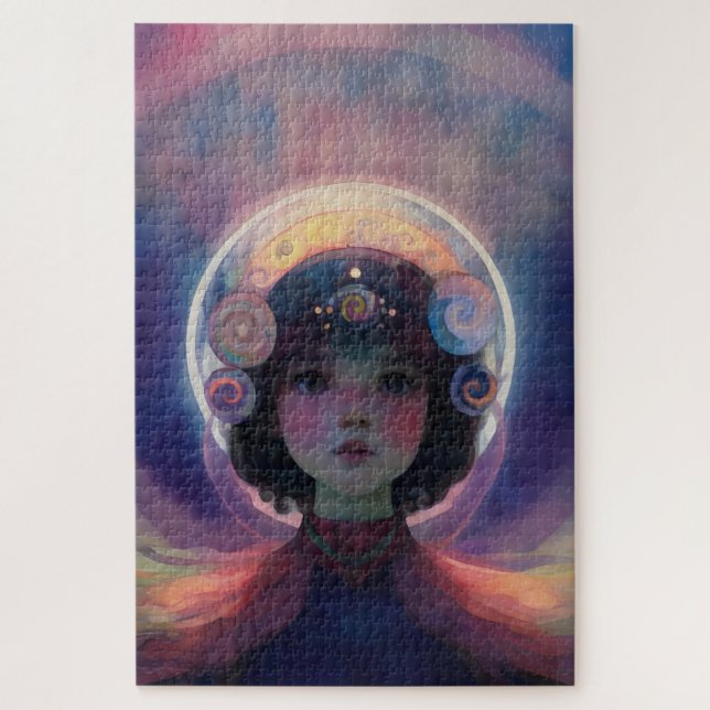 Ethereal Fantasy Celestial Kindergarten Wächter Puzzle (Vertikal)