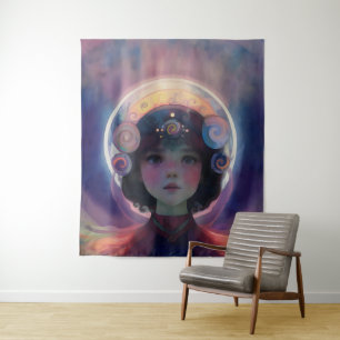 Ethereal Fantasy Celestial Kindergarten Wächter Wandteppich