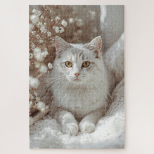 Ethereal Feline Serenity Puzzle