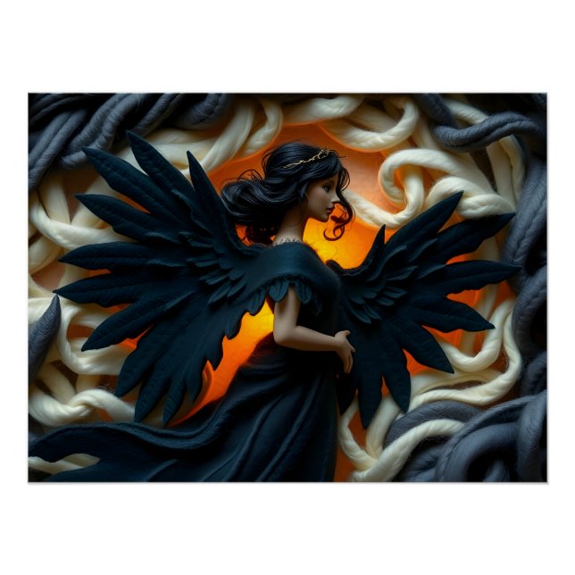 Ethereal Felt Angel Poster (Vorderseite)