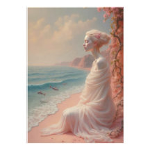 Ethereal Frau am Dreamy Beach
