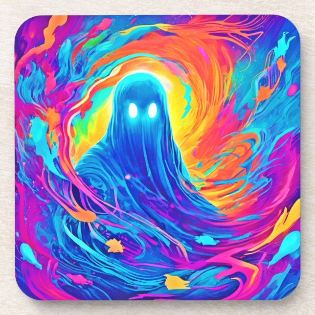 Ethereal Ghosting Schöpfung Getränkeuntersetzer (Vorderseite)