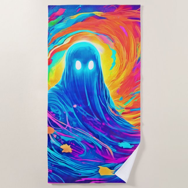 Ethereal Ghosting Schöpfung Strandtuch (Vorderseite)