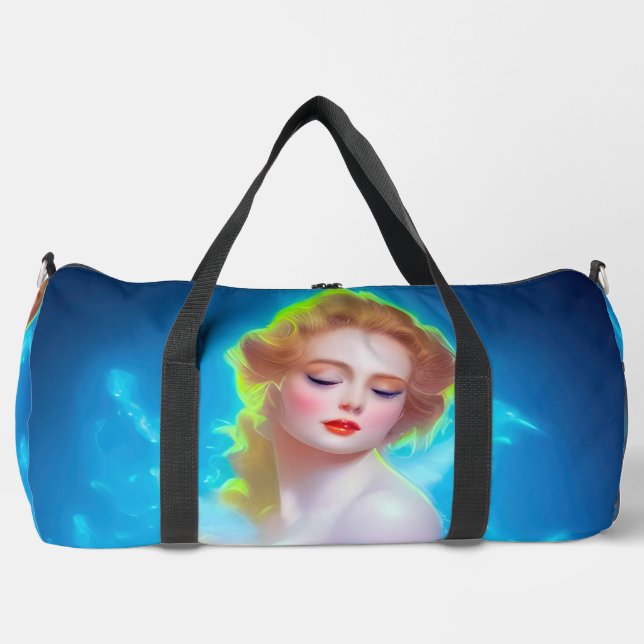 Ethereal Goddess Portrait - surreale Fantasie Duffle Bag (Vorderseite)