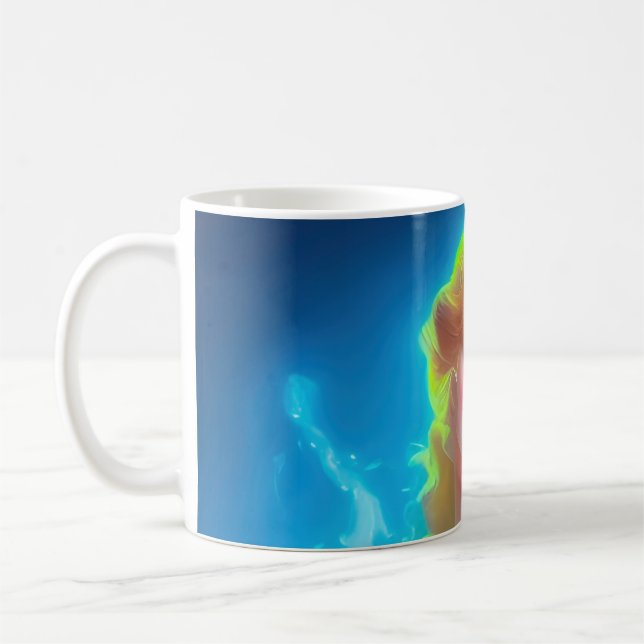 Ethereal Goddess Portrait - surreale Fantasie Kaffeetasse (Links)