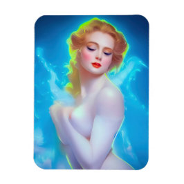 Ethereal Goddess Portrait - surreale Fantasie Magnet