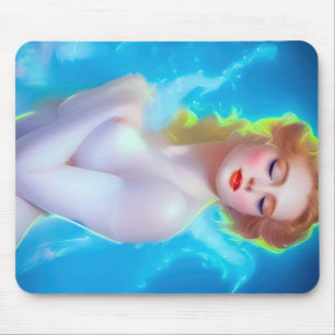 Ethereal Goddess Portrait - surreale Fantasie Mousepad