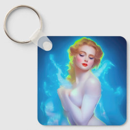 Ethereal Goddess Portrait - surreale Fantasie Schlüsselanhänger