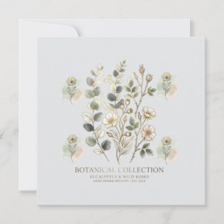 Ethereal Gold & Sage Botanical Collection Einladung