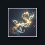 Ethereal Golden Smoke Abstract - Enchanting Glowin Leinwanddruck<br><div class="desc">A captivating abstract composition featuring fluid, ethereal smoke swirls illuminated by magical golden light and shimmering stardust. The graceful S-curve of the glow against a deep, dark atmosphere creates a sense of mystery and cosmic elegance. Perfect for meditation spaces, modern bedrooms, or as a sophisticated dreamlike focal point in contemporary...</div>