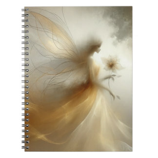 Ethereal Goldene Märchen mit Wispy Wings Notizblock