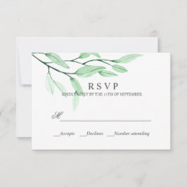 Ethereal Green | WEDING RESPONSE UAWG RSVP Karte