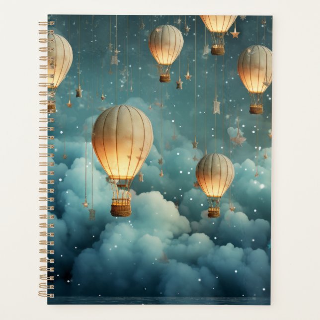 Ethereal Hot Air Ballon Journal Planer (Vorderseite)