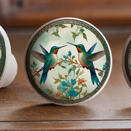 Ethereal Hummingbird Dance Keramik Knob Pull Keramikknauf