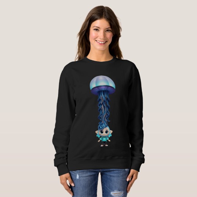 Ethereal Jellyfish Art T - Shirt (Vorne ganz)
