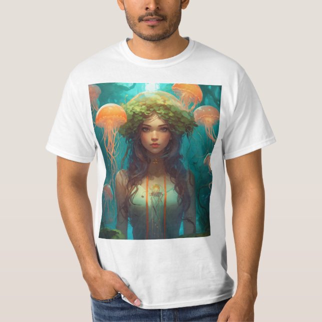 Ethereal Jellyfish Elegance T - Shirt (Vorderseite)