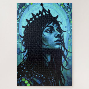 Ethereal King: Fusion von Kunst und Fantasie Puzzle