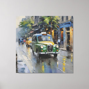 Ethereal Kolkata: Monsoon Symphony Leinwanddruck