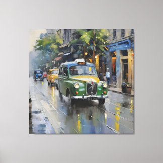 Ethereal Kolkata: Monsoon Symphony Leinwanddruck