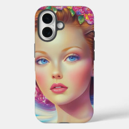 Ethereal-Kronenportrait iPhone 16 Hülle