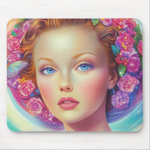 Ethereal-Kronenportrait Mousepad