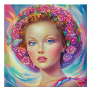 Ethereal-Kronenportrait Poster