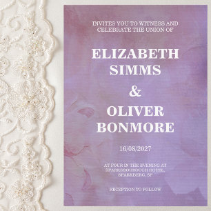 Ethereal Lavender Watercolor Wedding Einladung