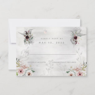 Ethereal Liebe Hochzeit keine Mahlzeit Wahl RSVP K Karte