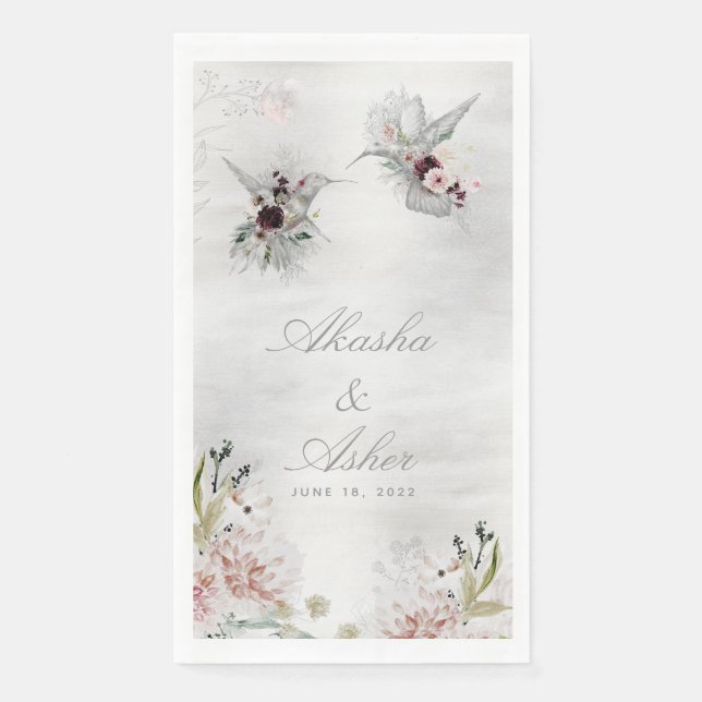 Ethereal Liebe Hochzeitessen Napkins Serviette (Vorderseite)