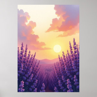 Ethereal Lila - Lavender 4K Digital Download Poster