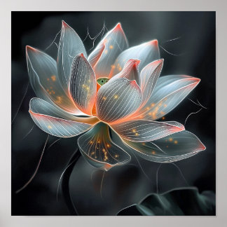 Ethereal Lily Print Poster