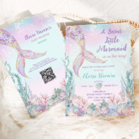 Ethereal Little Mermaid Girl Babydusche
