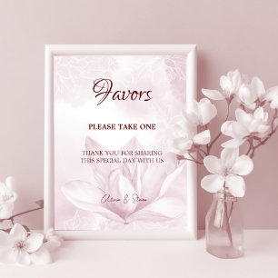 Ethereal Magnolia Blume, Gastgeschenke Hochzeiten Poster