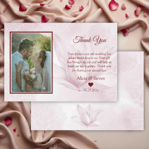 Ethereal Magnolia Blume, Hochzeit Dankeskarte