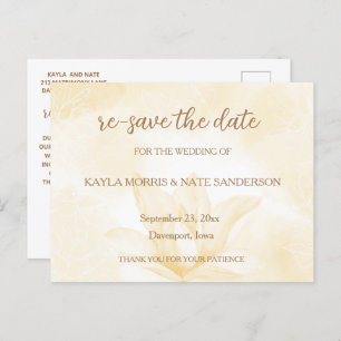 Ethereal Magnolia Blume, Hochzeit Save the Date Postkarte