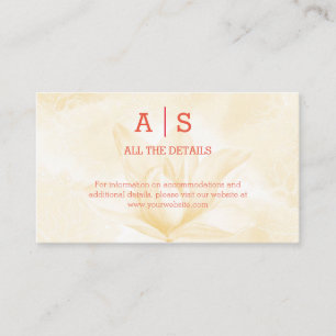 Ethereal Magnolia Blume, Hochzeitdetails Begleitkarte