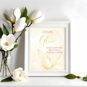 Ethereal Magnolia Blume, Hochzeitsglanz Poster
