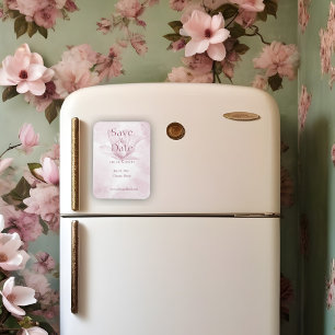 Ethereal Magnolia Blume Save the Date Magnet