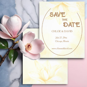 Ethereal Magnolia Haushalt Hochzeit Speichern Sie  Flyer