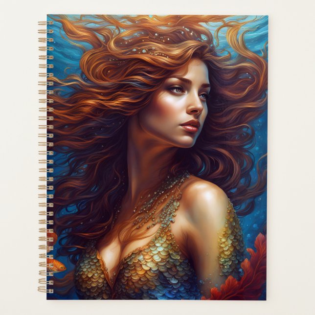 Ethereal Meerjungfrau Art Print Fantasy Underwater Planer (Vorderseite)