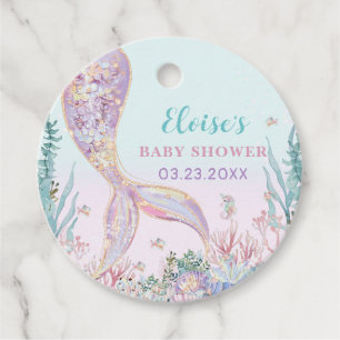 Ethereal Meerjungfrau unter der Sea Baby Dusche Geschenkanhänger