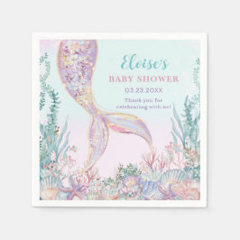 Ethereal Meerjungfrau unter der Sea Baby Dusche Serviette