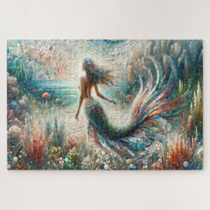 Ethereal Mermaid Mosaic Voyage Puzzle
