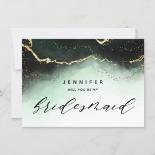 Ethereal Mist Ombre Emerald Bridesmaid Vorschlag
